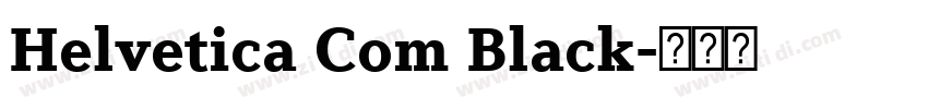 Helvetica Com Black字体转换